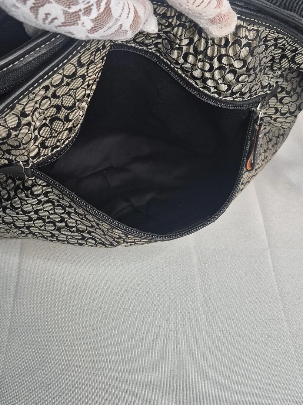 Coach black gray